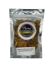 Load image into Gallery viewer, Psalms Gourmet Mango and Mixed Nuts Brittle featuring tropical handcrafted brittle with real mango pieces and premium blend of pecans, cashews, almonds, and peanuts in golden caramelization